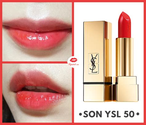 son ysl màu 50 rouge neon|Review Son YSL 50 Rouge Neon Satin Radiance Màu Đỏ Cam .